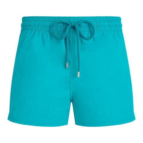 Vilebrequin Jacquard Turtle Stretch Swim Shorts In Blue