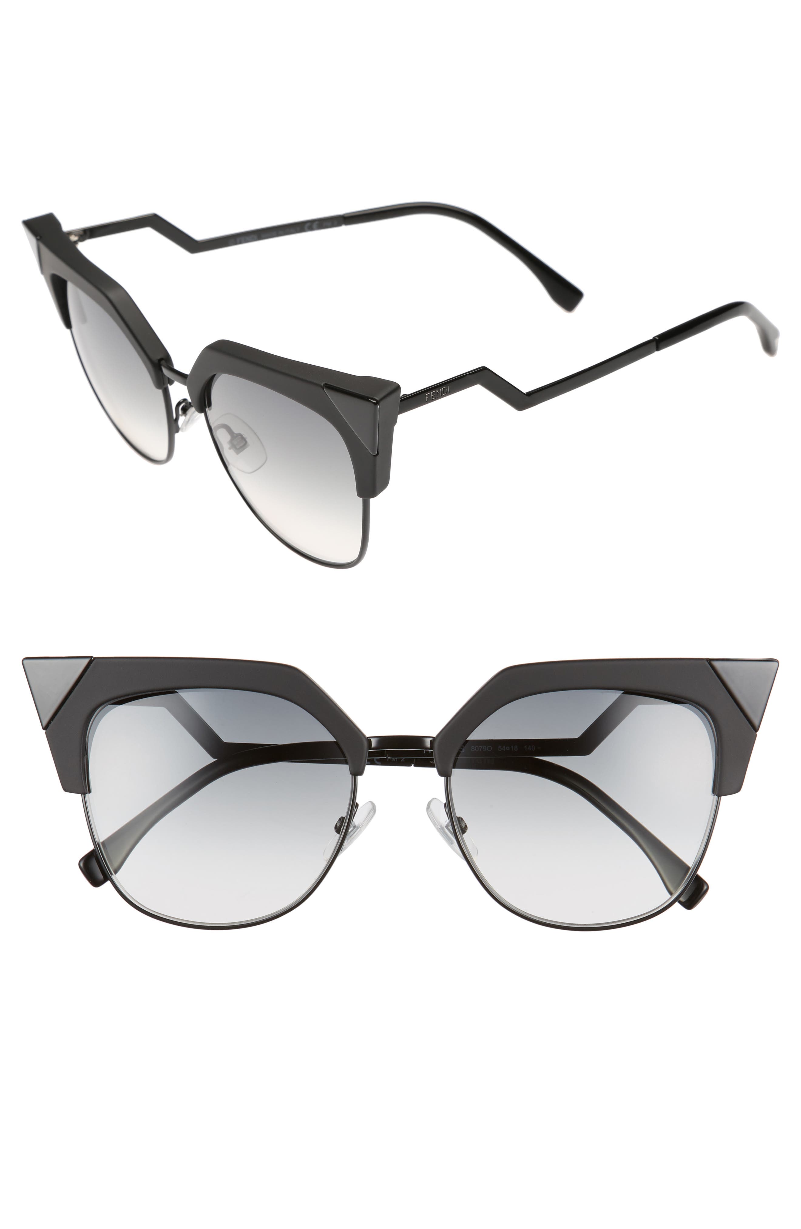 fendi metal cat eye sunglasses