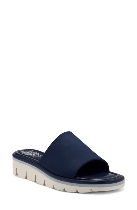 vince camuto shearling mules