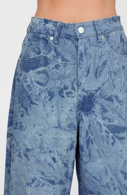 Shop Nasty Gal Shimmer Jeans In Authentic Denim