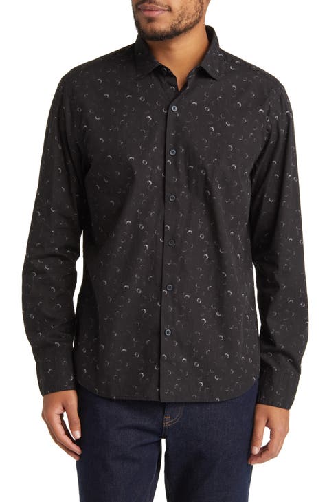 Willow Way Scatter Print Button-Up Shirt