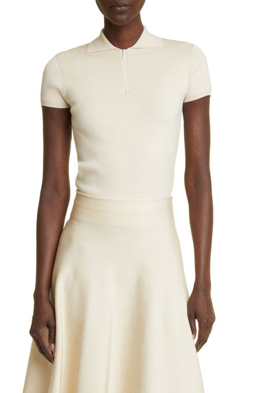 The Row Cauro Short Sleeve Knit Polo at Nordstrom,