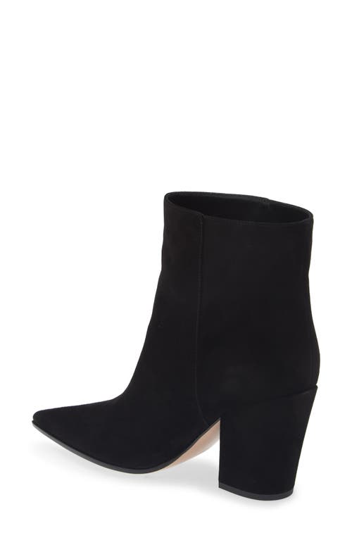 Shop Gianvito Rossi Pointed Toe Bootie In Black