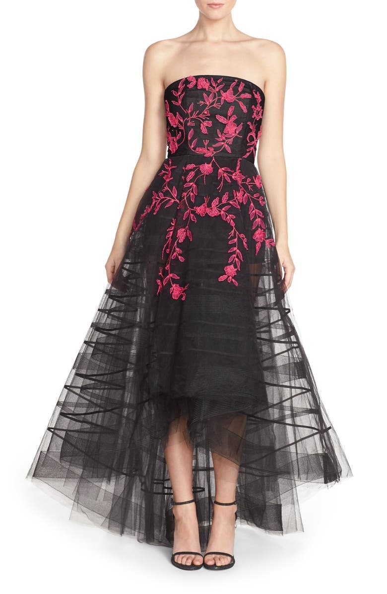 Sachin & Babi Noir 'Clematis' Embroidered Organza & Tulle Gown | Nordstrom