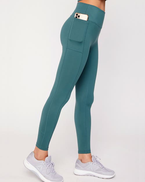 Rebody Active Explore Pocket Cloudlux Legging 26" In Mediterranea Green