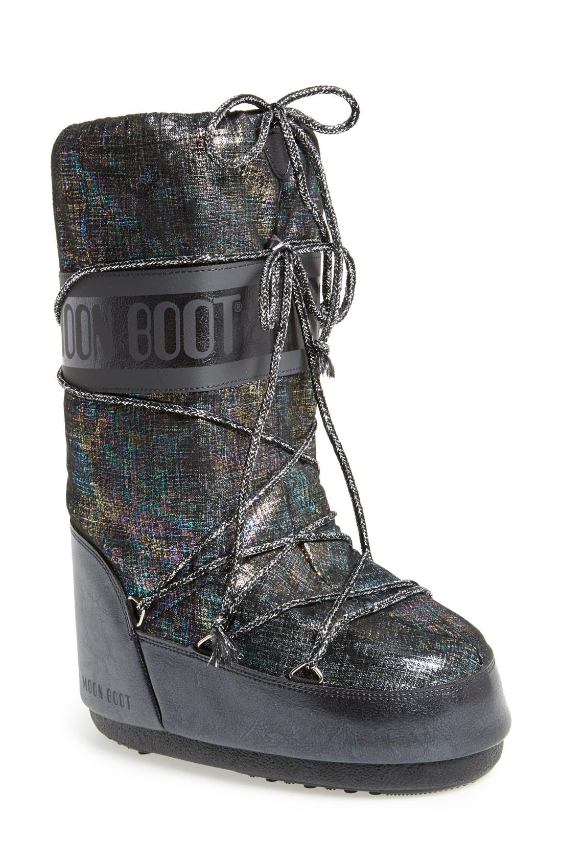 shiny moon boots
