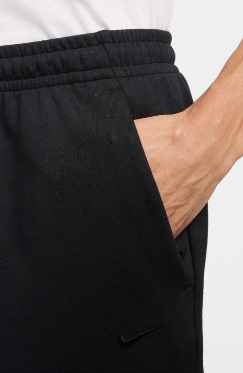 Nike Men's Primary Fleece 7" Dri-fit Uv Unlined Performance Shorts In Black/black