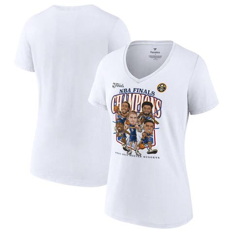 Los Angeles Lakers Fanatics Branded Women's 2020 NBA Finals Champions Team  Caricature V-Neck T-Shirt 