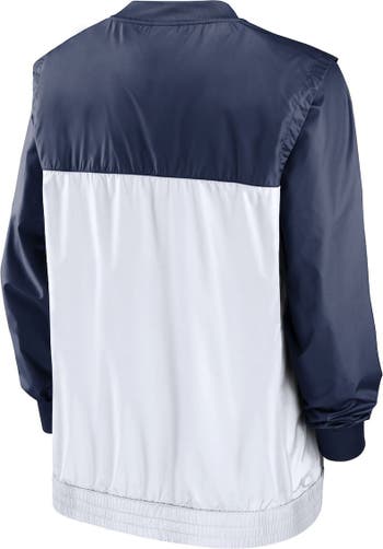 Men's Nike Royal/Light Blue Montreal Expos Cooperstown Collection V-Neck Pullover Windbreaker Size: Small