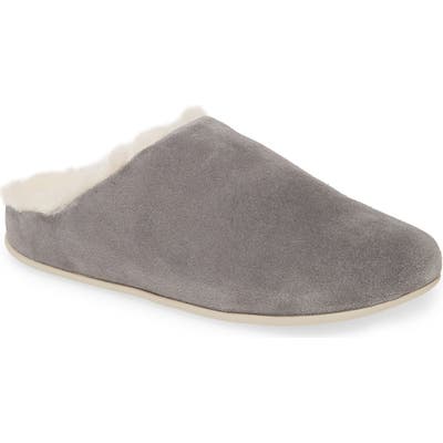 Fitflop Chrissy Genuine Shearling Lined Mule, Grey