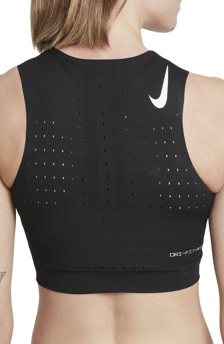 Nike AeroSwift Engineered Mesh Crop Running Tank | Nordstromrack
