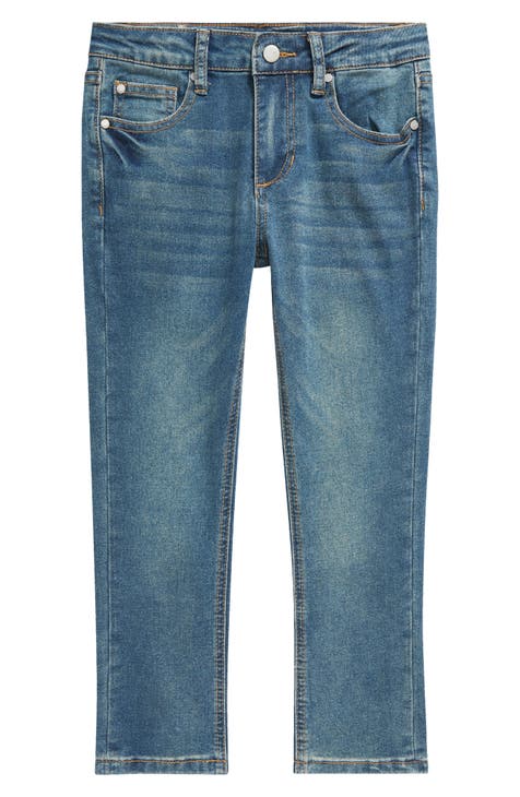 Kids' Brixton Straight Leg Jeans (Charged Blue) (Big Kid)