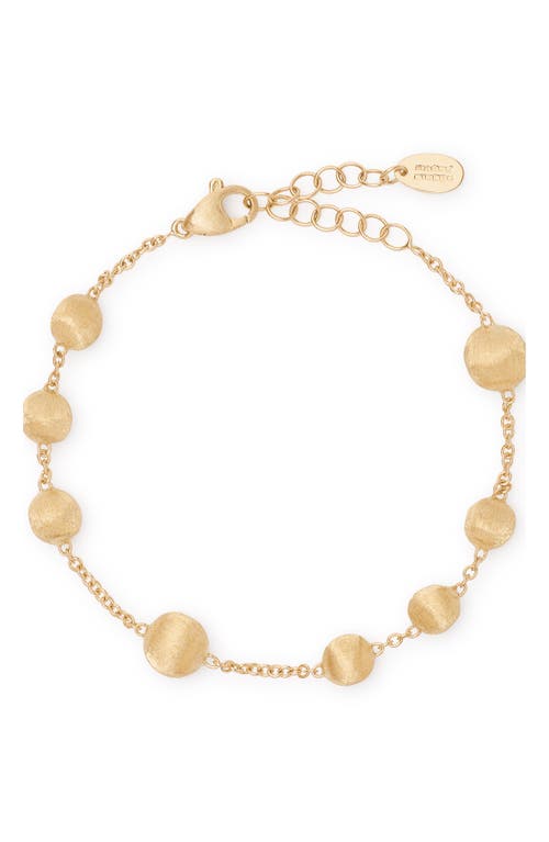 Shop Marco Bicego Bead Station Bracelet In 18k Yellow Gold