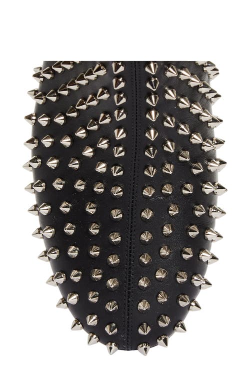 Shop Christian Louboutin Spikeasy Studded Bootie In Black/silver