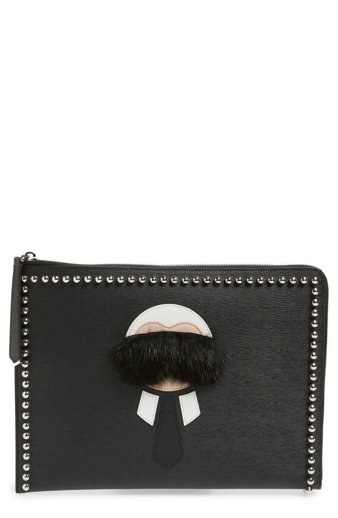 fendi flat clutch