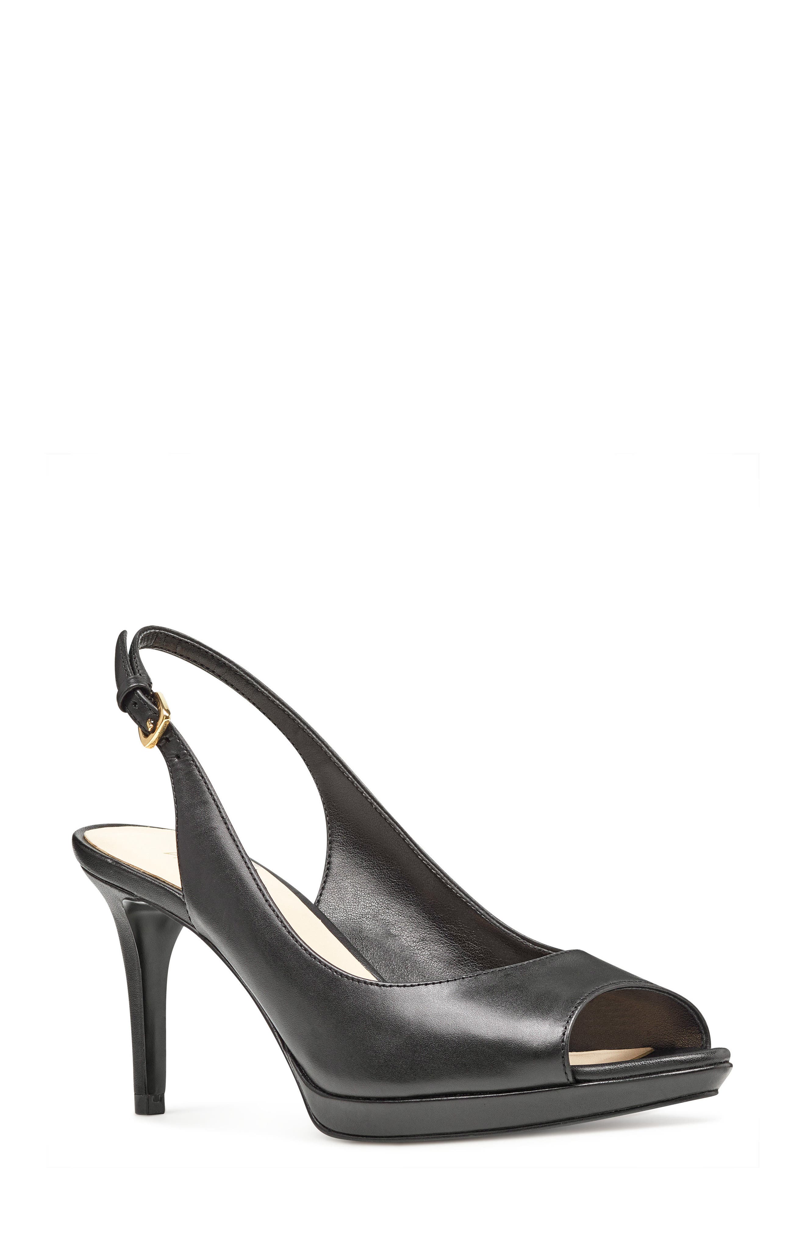 nine west peep toe slingback pumps