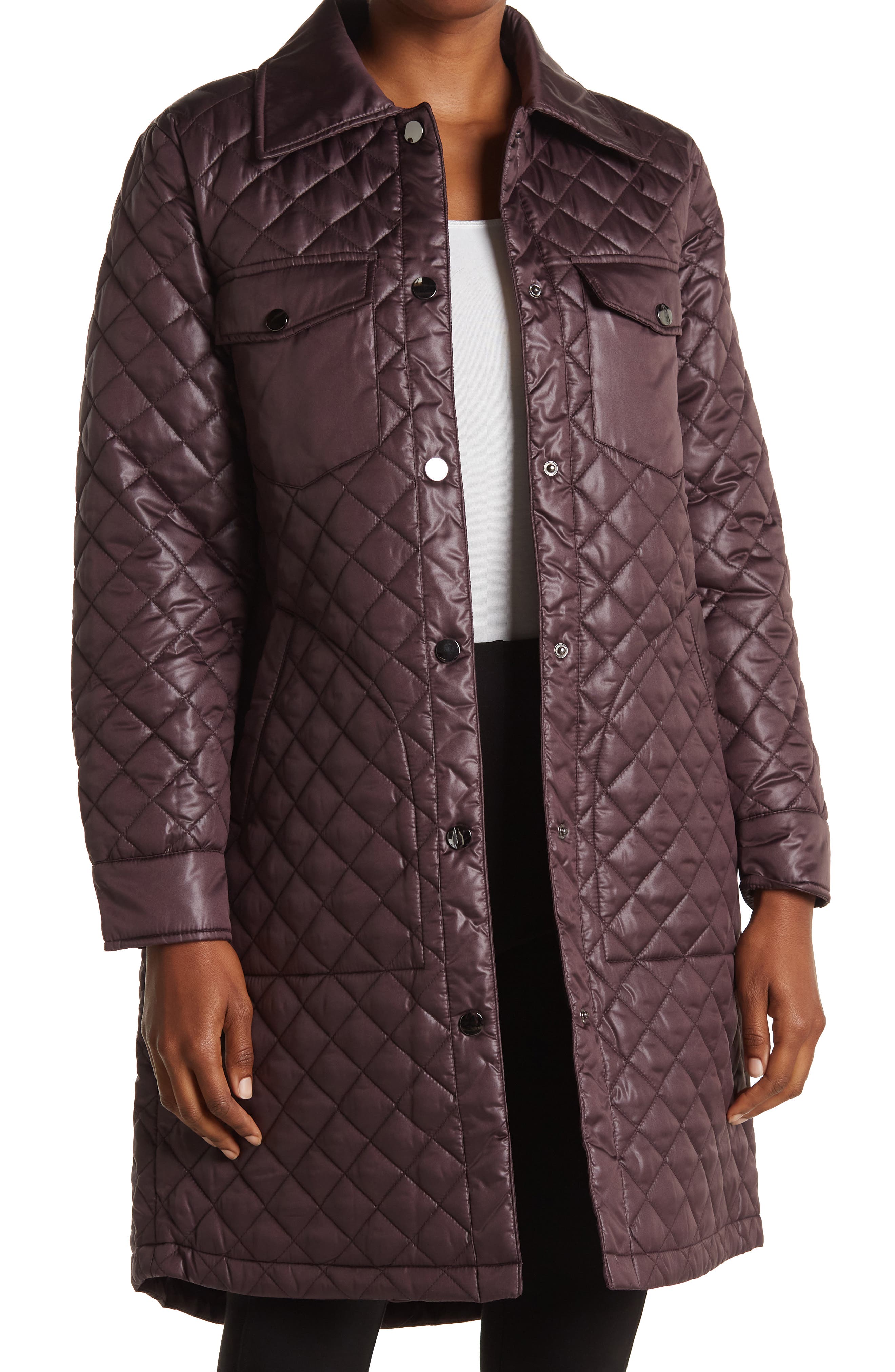 long quilted jacket