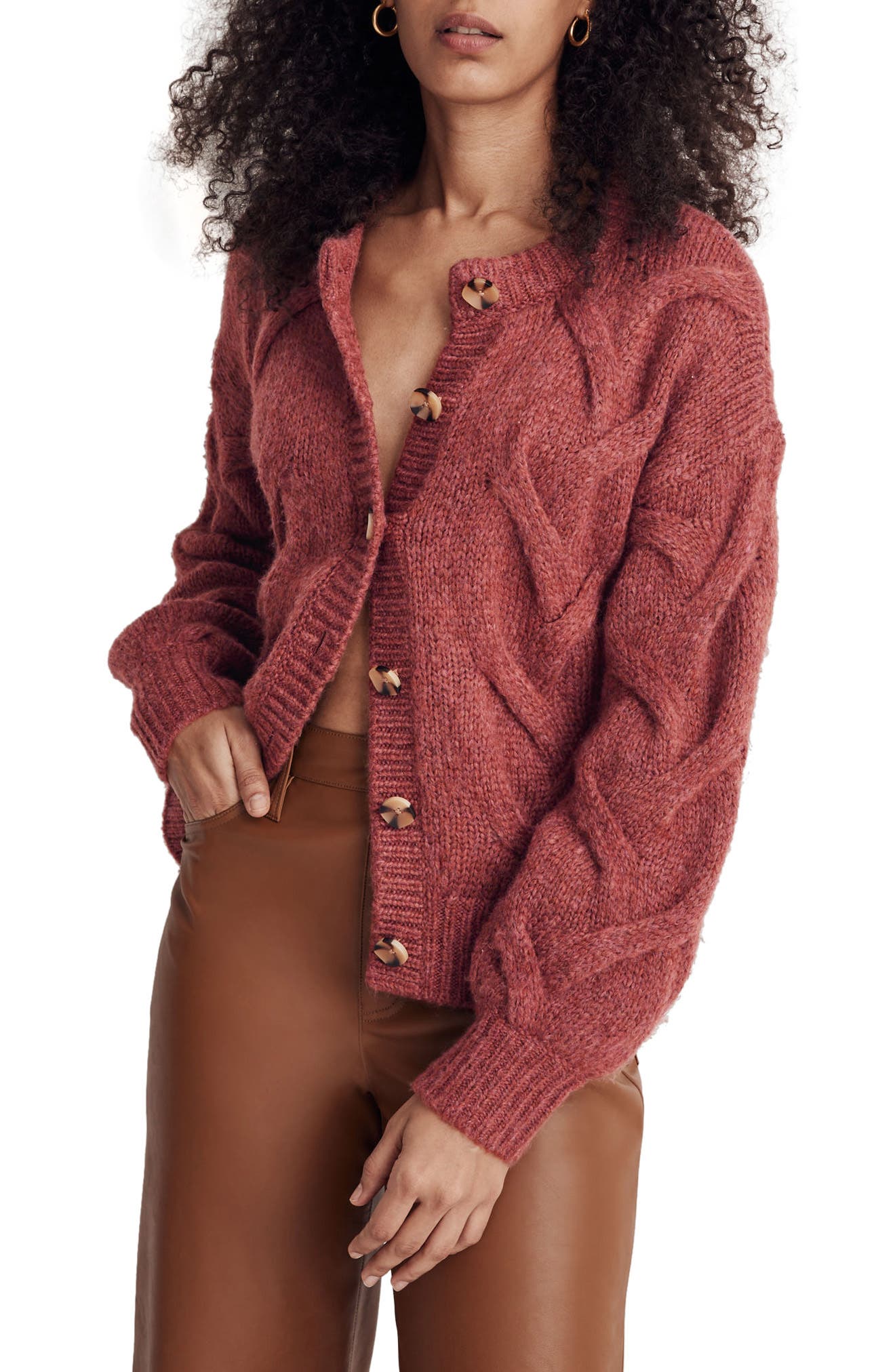 nordstrom pink cardigan