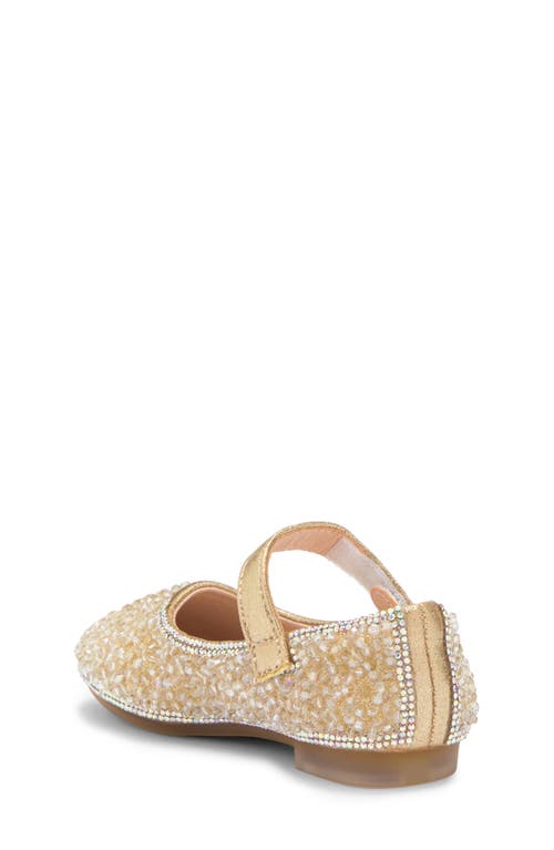 Doe A Dear Kids' Mary Jane Flat In Light Gold