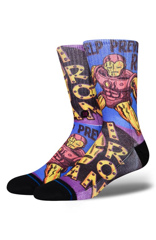 Stance Prevent Rust Crew Socks in Purple at Nordstrom, Size Large