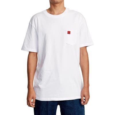 Rvca Wicks Pocket T-Shirt, White