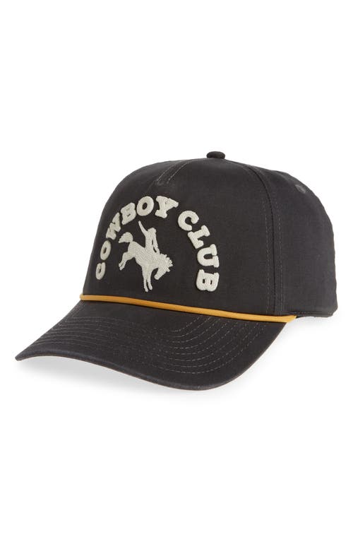 American Needle Cowboy Club Coast Hat in Black 