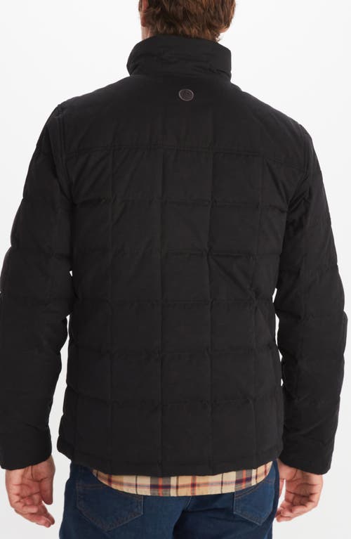 Marmot Burdell Water Resistant 600 Fill Power Down Jacket In Black