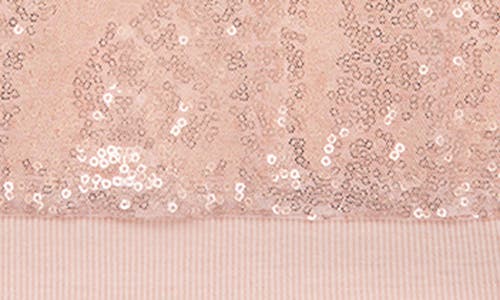 Shop Habitual Kids Kids' Velour Sequin Top & Sweatpants Set In Light Pink