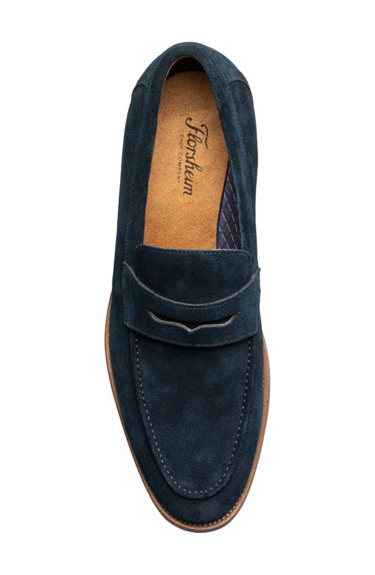 Shop Florsheim Rucci Apron Toe Penny Loafer In Navy