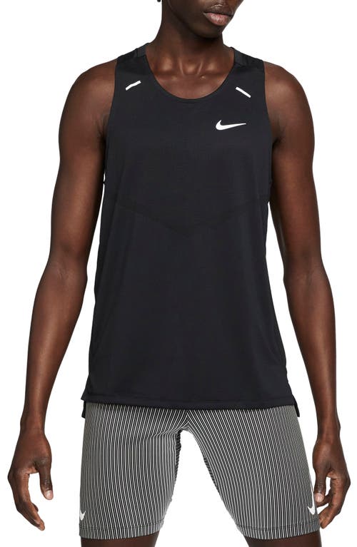 Nike Dri-fit 365 Running Tank In Black/reflective Silv