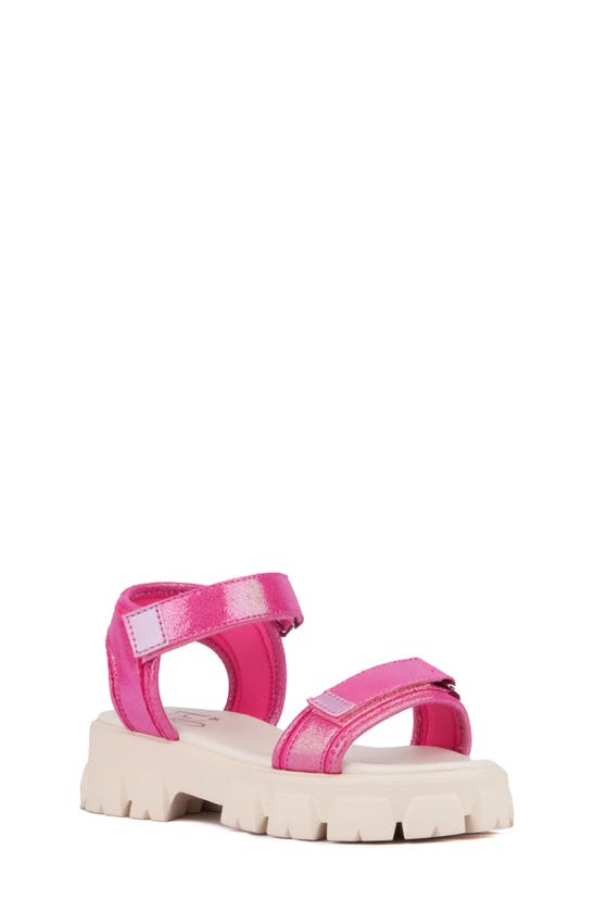 Shop Olivia Miller Kids' Flat Sandal In Pink