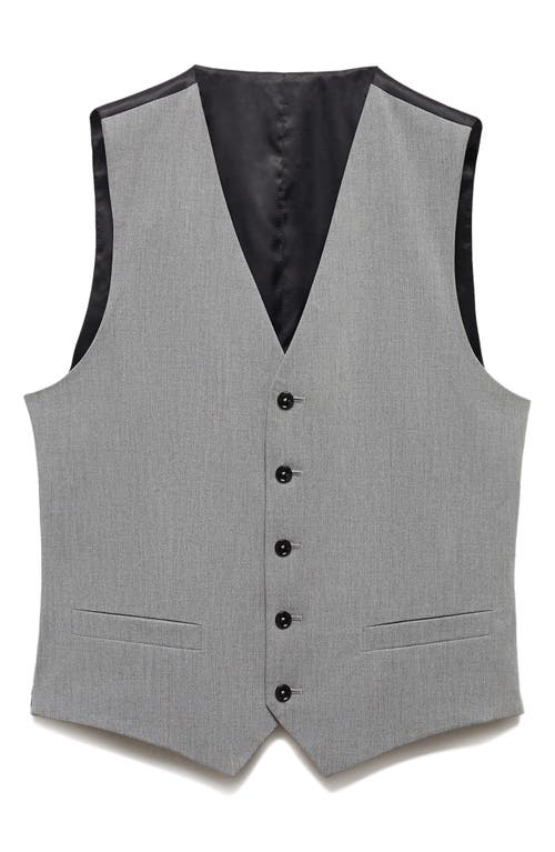 Shop Mango Superslim Fit Grey Stretch Vest