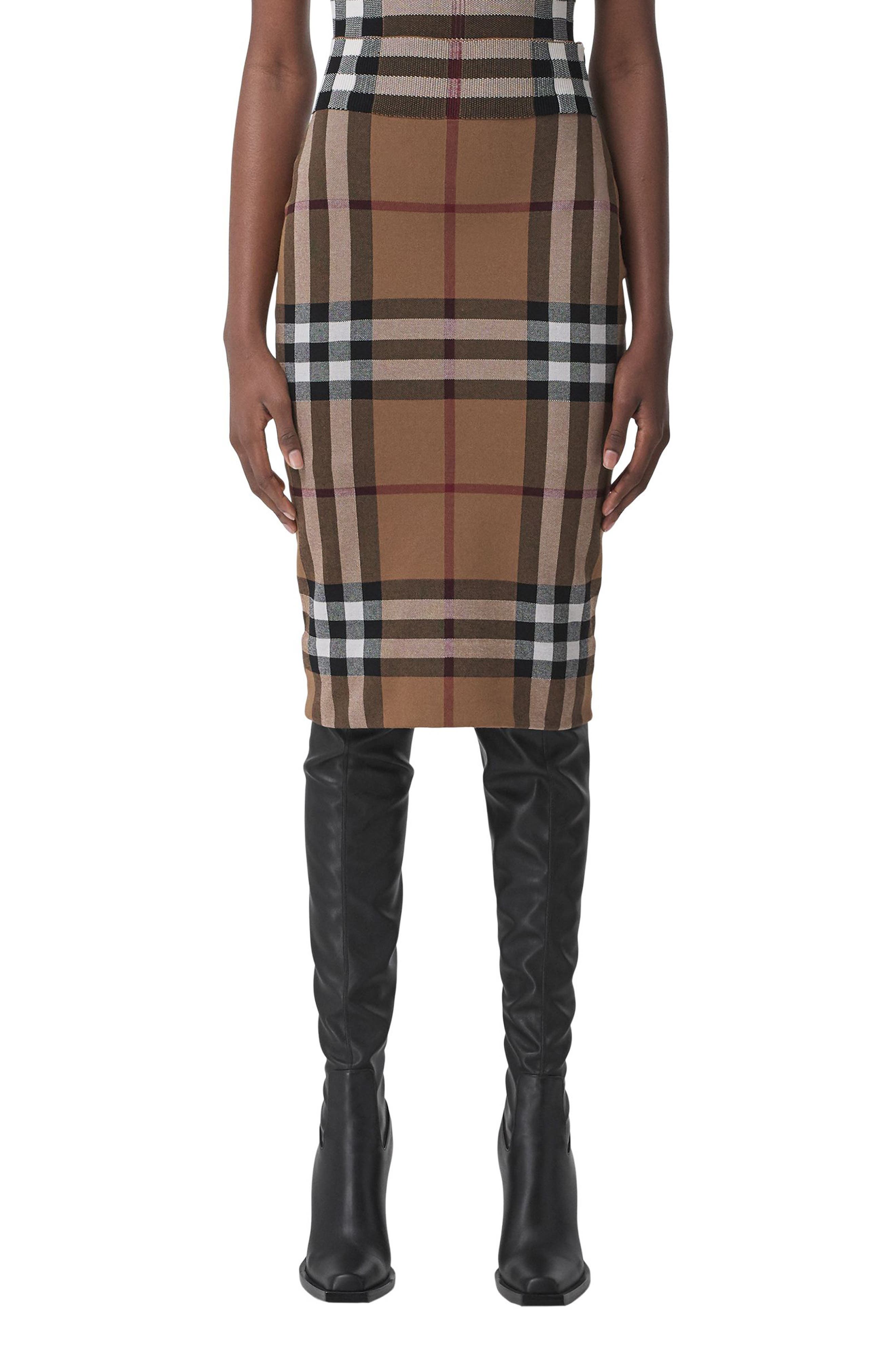 burberry pattern skirt