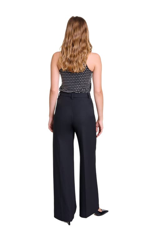 Maje Wide-leg Suit Trousers In Black