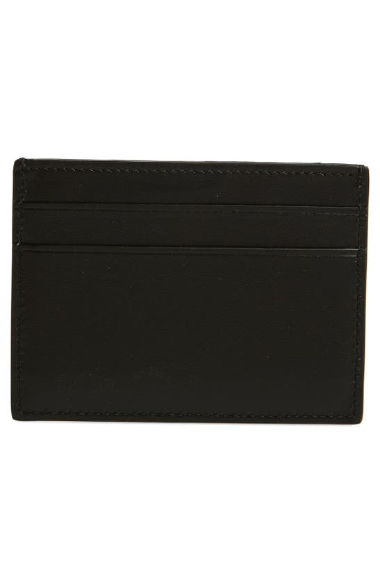 Shop Balenciaga Duty Free Leather Card Holder In Black