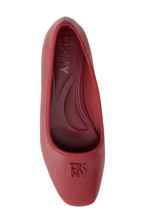 Dkny Daine Ballet Flat In Ruby Red