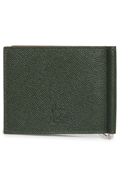 Shop Christian Louboutin Groovy Calfskin Bifold Wallet With Money Clip In Tennessee/tennessee