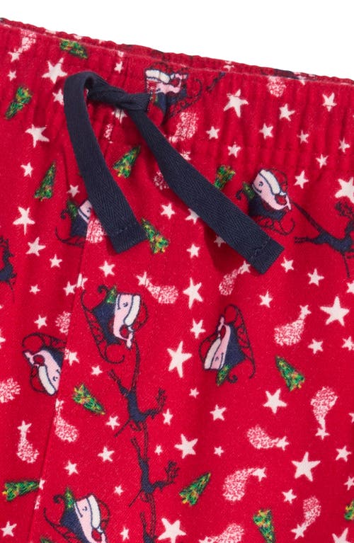 Shop Vineyard Vines Kids' Holiday Print Flannel Sleep Pants In Sw Stars