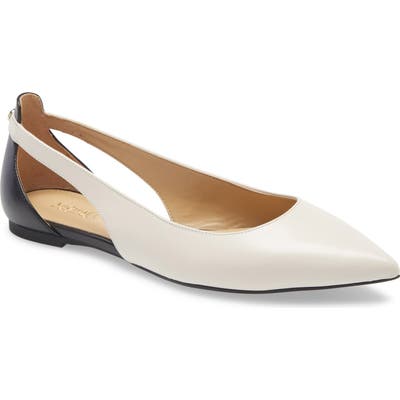 Michael Michael Kors Pointed Toe Flat, Ivory