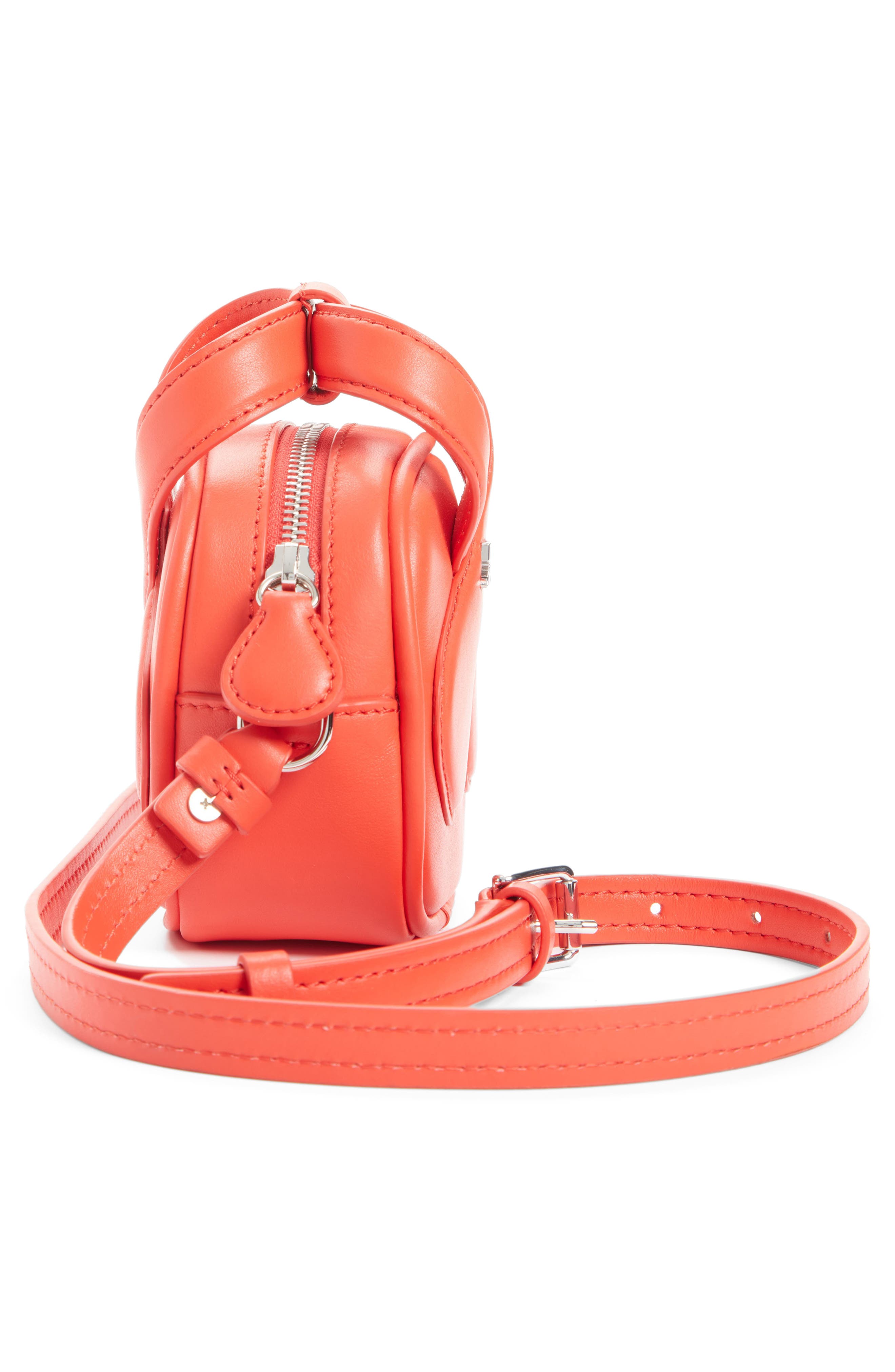 Courreges Mini Loop Bag in Red
