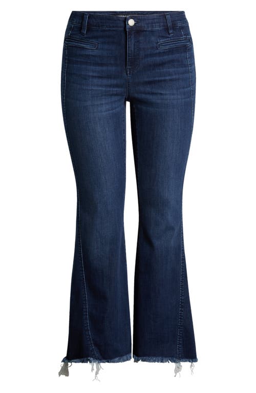 Shop Liverpool Hannah Frayed Crop Flare Jeans In Mount Dora