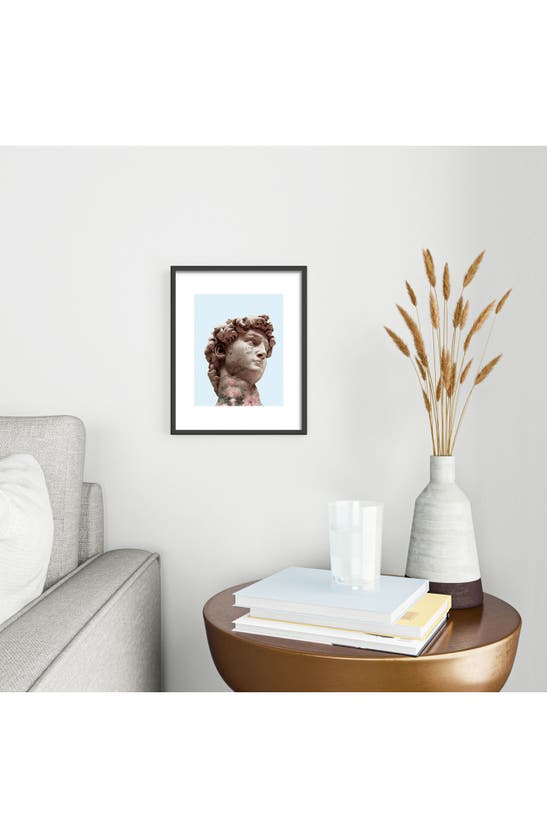 Deny Designs David Loves Art Framed Art Print In Blue