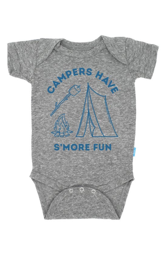 Shop Feather 4 Arrow S'more Graphic Bodysuit In Heather Grey