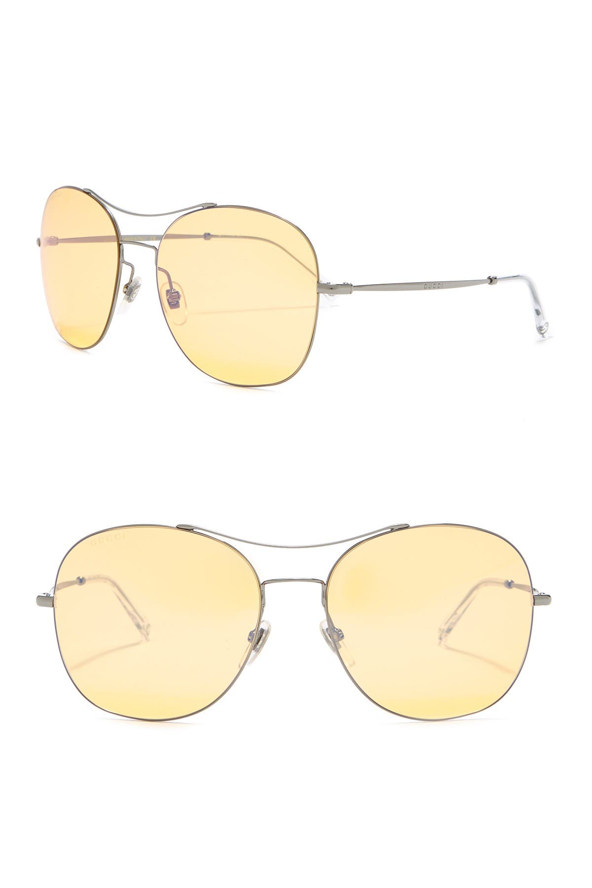 gucci aviator sunglasses yellow