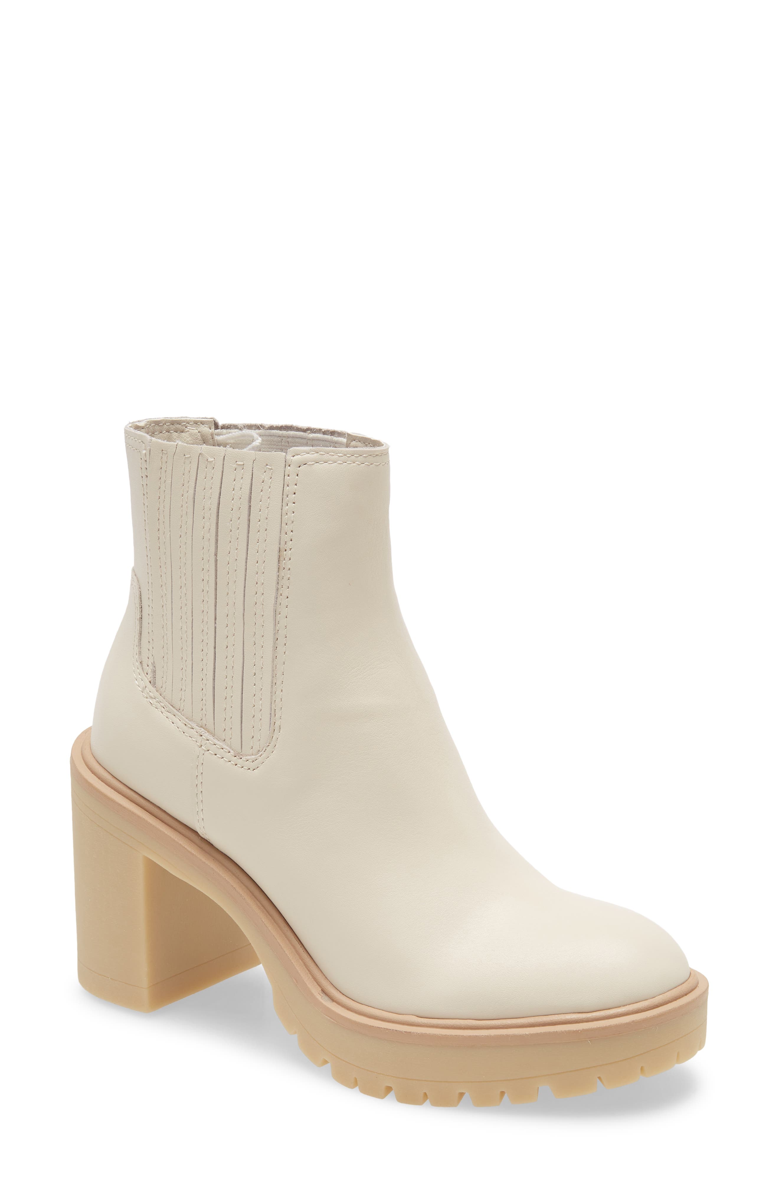 womens ivory booties