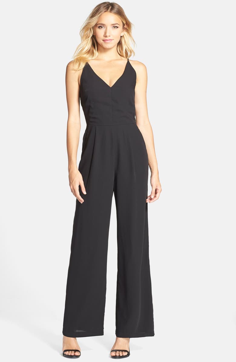 Adelyn Rae Cutout Back Jumpsuit | Nordstrom