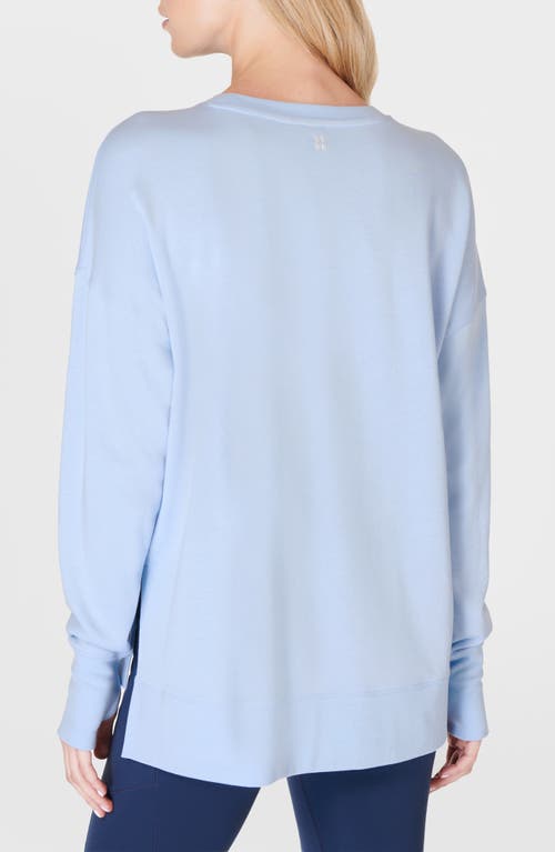 Shop Sweaty Betty After Class Sweatshirt In Breeze Blue