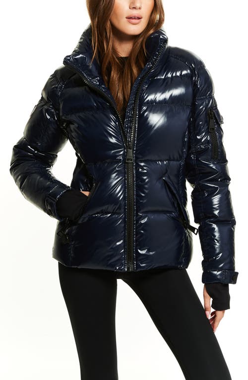 Shop Sam . Freestyle Water Resistant Down Puffer Coat In Dark Marine