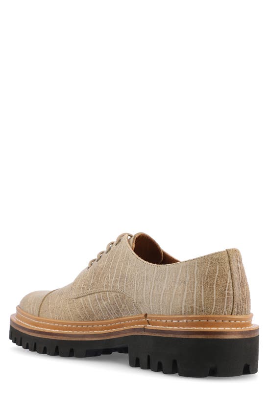 Shop Taft The Country Lug Sole Derby In Teak