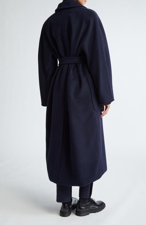 Shop Max Mara Locri Cashmere Belted Coat In Ultramarine